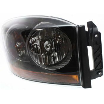 DODGE TRUCKS & VANS DODGE/PU ( R1500)(EXC Mega Cab 06-08) HEAD LAMP ASSEMBLY RIGHT (Passenger Side) (W/BLK BEZEL) OEM#55372814AB 2006 PL# CH2519115