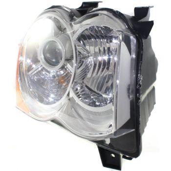 JEEP GRAND CHEROKEE HEAD LAMP ASSEMBLY RIGHT (Passenger Side) (HID)(W/O KIT) OEM#55157484AH 2008-2010 PL# CH2519129