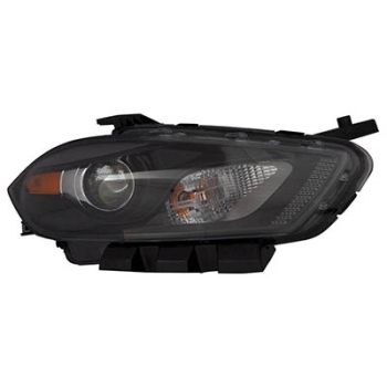 DODGE DART HEAD LAMP ASSEMBLY RIGHT (Passenger Side) (HALOGEN)(BLK BEZEL)**CAPA** OEM# 68292804AA 2016 PL# CH2519150C
