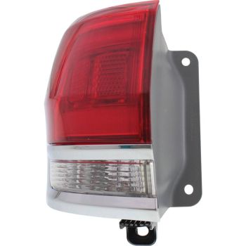 JEEP GRAND CHEROKEE TAIL LAMP ASSEMBLY LEFT (Driver Side) CHROME INSERT **CAPA** OEM#68110017AF 2014-2021 PL# CH2804106C