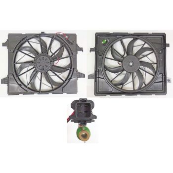 DODGE TRUCKS & VANS DURANGO RADIATOR & A/C FAN ASSY(SINGLE)(3.6L)(STD DUTY) OEM#68482590AB 2021-2025 PL# CH3115203