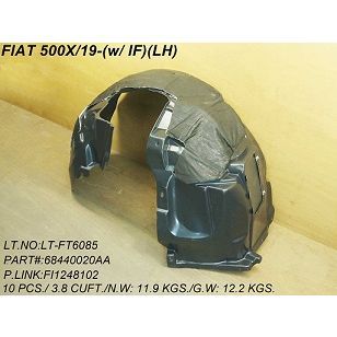 FIAT 500X (FIAT)  FENDER LINER LEFT (Driver Side) OEM# 68440020AA-PFM 2019-2023 PL# FI1248102