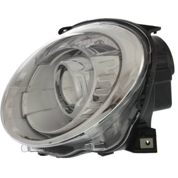 FIAT 500 2DOORS (FIAT) HEAD LAMP ASSY LEFT (Driver Side) (CHROME BEZEL)(PROJECTOR) OEM# 5182429AE 2012-2019 PL# FI2502100