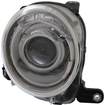 FIAT 500 2DOORS (FIAT)  HEAD LAMP ASSY RIGHT (Passenger Side) (CHROME BEZEL)(PROJECTOR) OEM# 5182428AE 2012-2019 PL# FI2503100