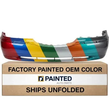 1998-2002 LINCOLN TOWN CAR Front Bumper OEM# F8VZ17D957BA PL# FO1000420