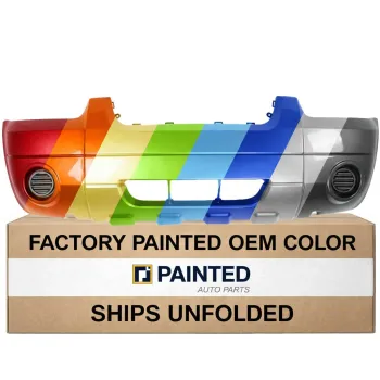 2005-2007 FORD ESCAPE Front Bumper Textured Dark Gray without Fog and Molding Holes OEM# 5L8Z17D957AAA PL# FO1000568