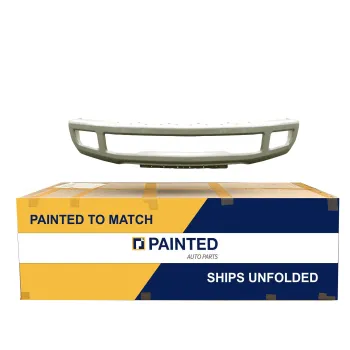 2017-2019 FORD F250/350/450 Super Duty Front Bumper Gray PTM w/ Fog Lights without Flare OEM# HC3Z17757FPTM PL# FO1002442