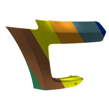 FORD TRUCKS & VANS EXPEDITION FRONT BUMPER COVER LEFT (Driver Side) PRIMED (W/SENSOR)(WO/ACTIIVE PK ASSIST) OEM#NL1Z8419BBPTM 2022-2024 PL# FO1017104