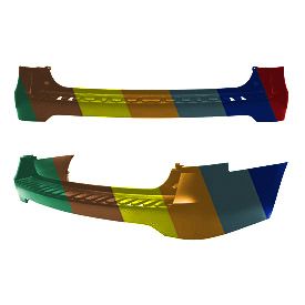 FORD TRUCKS & VANS EXPEDITION REAR BUMPER COVER PRIMED (WO/SENSOR)(W/MAX) OEM#JL1Z17K835DCPTM 2018-2021 PL# FO1100741