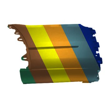 FORD TRUCKS & VANS TRANSIT REAR BUMPER SIDE COVER LEFT (Driver Side) TXT-BLACK (OUTER SECTION)(EXC EXTENDED LENGTH)**CAPA** OEM#KK4Z17F774FB 2020-2024 PL# FO1116107C