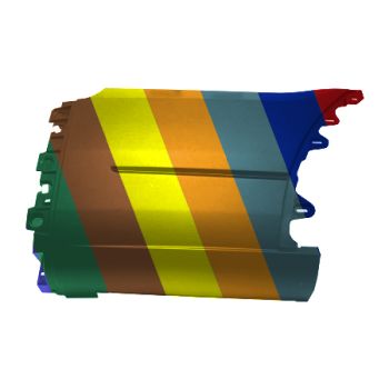 FORD TRUCKS & VANS TRANSIT REAR BUMPER SIDE COVER RIGHT (Passenger Side) TXT-BLACK (OUTER SECTION)(EXC EXTENDED LENGTH) OEM#KK4Z17F774FA 2020-2024 PL# FO1117107