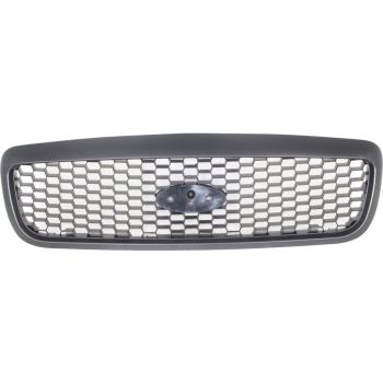 FORD CROWN VICTORIA GRILLE BLACK (HONEY COMB TYPE)**CAPA** OEM#6W7Z8200AA 1998-2011 PL# FO1200388C