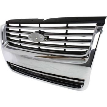 FORD TRUCKS & VANS EXPLORER  GRILLE CHROME/BLACK (LTD & XLT W/O Ironman Pkg) OEM# 8L2Z8200DA 2006-2010 PL# FO1200476