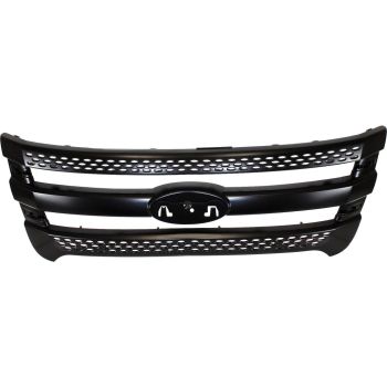 FORD TRUCKS & VANS EXPLORER POLICE UTILITY GRILLE PTD BLACK**CAPA** OEM#BB5Z8200CA 2013-2015 PL# FO1200533C