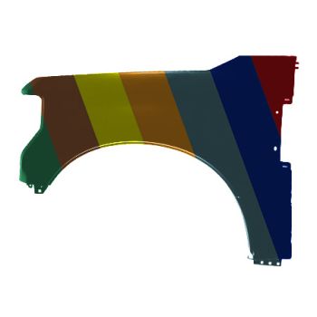 FORD TRUCKS & VANS FORD/PU F250/350/450 (SUPER DUTY) FENDER LEFT (Driver Side) (WO/WHEEL OPENNG MLDG)(STEEL)(F250/F350) OEM#JC3Z16006A-PFM 2017-2019 PL# FO1240315