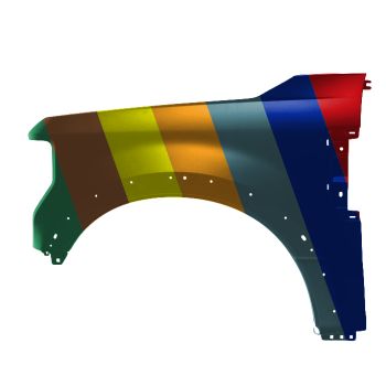 FORD TRUCKS & VANS FORD/PU F250/350/450 (SUPER DUTY) FENDER LEFT (Driver Side) (W/WHEEL OPENNG MLDG)(STEEL)(F250/F350) OEM#LC3Z16006B-PFM 2020-2022 PL# FO1240333