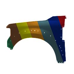 FORD TRUCKS & VANS FORD/PU F250/350/450 (SUPER DUTY) FENDER LEFT (Driver Side) (W/WHEEL OPENNG MLDG)(ALUM)(F450) OEM#LC3Z16006F 2020-2022 PL# FO1240334