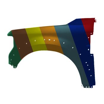 FORD TRUCKS & VANS FORD/PU F250/350/450 (SUPER DUTY) FENDER LEFT (Driver Side) (W/WHEEL OPENNG MLDG)(STEEL)(F450) OEM#LC3Z16006C-PFM 2020-2022 PL# FO1240335