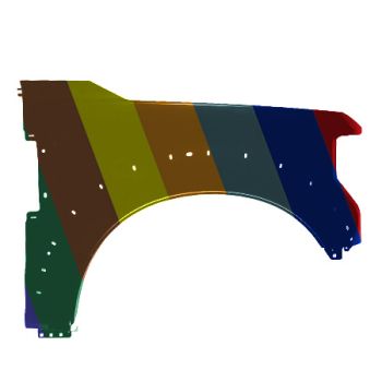 FORD TRUCKS & VANS FORD/PU F250/350/450 (SUPER DUTY) FENDER RIGHT (Passenger Side) (W/WHEEL OPENNG MLDG)(STEEL)(F450/F550) OEM#JC3Z16005C-PFM 2017-2019 PL# FO1241317