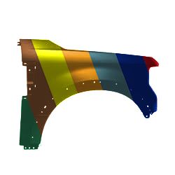 FORD TRUCKS & VANS FORD/PU F250/350/450 (SUPER DUTY) FENDER RIGHT (Passenger Side) (W/WHEEL OPENNG MLDG)(ALUM)(F250/F350) OEM#LC3Z16005E 2020-2022 PL# FO1241332