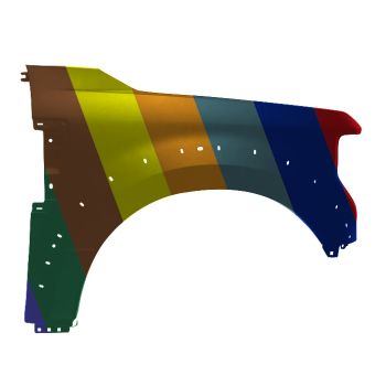 FORD TRUCKS & VANS FORD/PU F250/350/450 (SUPER DUTY) FENDER RIGHT (Passenger Side) (W/WHEEL OPENNG MLDG)(STEEL)(F450) OEM#LC3Z16005C-PFM 2020-2022 PL# FO1241335