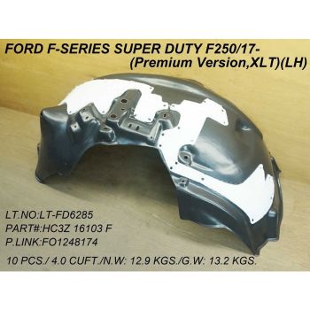 FORD TRUCKS & VANS FORD/PU (F250/350/450) Super Duty FENDER LINER LEFT (Driver Side) (W/INSULATION FOAM)(F250) **CAPA** OEM#HC3Z16103F 2020-2022 PL# FO1248203C