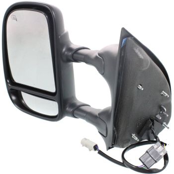 2000-2005 Ford Excursion Door Mirror Left Driver Side Power Heated Dual Arms Glass Trailer Tow Fold In Out OEM# 3C7Z17683EAA PL# FO1320218