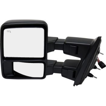 FORD TRUCKS & VANS FORD/PU F150 (EXC SVT RAPTOR) DOOR MIRROR LEFT (Driver Side) (Driver Side) PWR/HTD/SIGNAL/PUDDLE/MEMORY/PWR-FOLD (BLACK&CHROME CVR)(DUAL ARM) OEM#DL3Z17683AA-PFM 2013-2014 PL# FO1320480