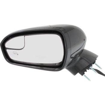 FORD FUSION DOOR MIRROR LEFT (Driver Side) PWR/HTD/PUDDLE/SIGNAL (WO/BLIS)(W/SPOT GLASS)(PTM) OEM#DS7Z17683BAPTM-PFM 2013-2014 PL# FO1320482