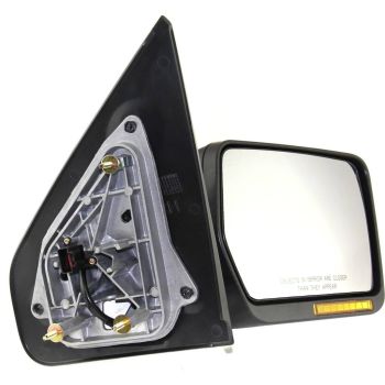 2004-2006 Ford FORD PU F150 Exc Heritage Door Mirror Right Passenger Side Power Remote Heated Signal Without Puddle Lamp Black OEM# 6L3Z17682CA PL# FO1321242