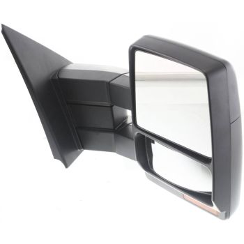 2007-2008 Ford FORD/PU F150 EXC HERITAGE Door Mirror Right Passenger Side PWR HTD Signal Puddle Black Dual Arm OEM# 7L3Z17682AE PL# FO1321369
