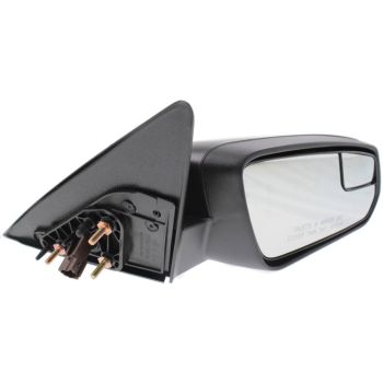 2011-2012 Ford Mustang Door Mirror Right Passenger Side Power Textured Painted Cover with Blind Spot Glass OEM# BR3Z17682AA-PFM PL# FO1321450