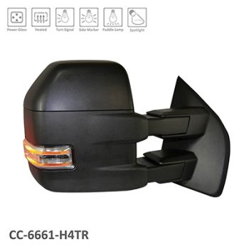 2015-2018 Ford Ford PU F150 Passenger Side Door Mirror Manual Signal Tow Type Textured Cover OEM# FL3Z17682AC PL# FO1321516