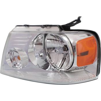 LINCOLN MARK LT  HEAD LAMP ASSY LEFT (Driver Side) W/CHROME TRIM**CAPA** OEM#7L3Z13008GA 2006 PL# FO2502201C