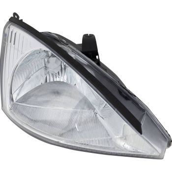 FORD FOCUS HEAD LAMP ASSY RIGHT (Passenger Side) (W/O HID & SVT)(CHROME BEZEL) OEM# 3S4Z13008CC 2000-2002 PL# FO2503171