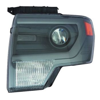 FORD TRUCKS & VANS FORD/PU F150 SVT RAPTOR HEAD LAMP UNIT LEFT (Driver Side) (HID)(GRAY TRIM)**CAPA** OEM#DL3Z13008CB 2010-2014 PL# FO2518122C