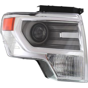 FORD TRUCKS & VANS FORD/PU F150 (EXC SVT RAPTOR) HEAD LAMP RIGHT (Passenger Side) ( HID)(CHROME TRIM)(WO/BULBS&BALLAST) OEM#DL3Z13008AB 2009-2014 PL# FO2519120