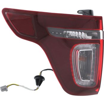 FORD TRUCKS & VANS EXPLORER TAIL LAMP ASSY LEFT (Driver Side) (SPORT)(W/LED)(W/BLACKOUT LENS)**CAPA** OEM#DB5Z13405C 2013-2015 PL# FO2800230C