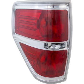FORD TRUCKS & VANS FORD/PU F150 (EXC SVT RAPTOR) TAIL LAMP UNIT LEFT (Driver Side) (STYLESIDE)(CHROME TRIM)**CAPA** OEM#BL3Z13405B 2009-2014 PL# FO2818143C