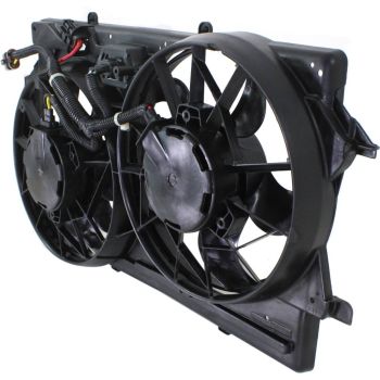 FORD FOCUS RADIATOR & A/C FAN ASSEMBLY (2.0L W/AC)(DUAL FAN) OEM#1S4Z8C607CC 2000-2002 PL# FO3115143