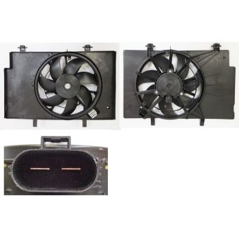 FORD FIESTA/SEDAN RADIATOR & A/C FAN ASSY(SINGLE)(1.0L TURBO) OEM#C1BZ8C607WF 2014-2017 PL# FO3115219
