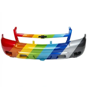 2007-2014 Chevrolet Tahoe Front Bumper with Round Fog Light Openings OEM# 25814570 PL# GM1000817