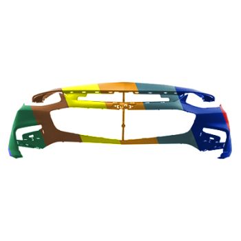 CHEVROLET MALIBU HYBRID FRONT BUMPER COVER (W/LED DRL)(WO/PARK ASSIST)(WO/PARALLEL PARK ASSIST) **CAPA** OEM#84042377 2016-2018 PL# GM1000998C