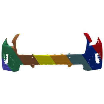 GM TRUCKS & VANS YUKON/DENALI (GMC) FRONT BUMPER COVER PRIMED (SLE/SLTE)(DENALI WO/SUPER CRUISE) **CAPA** OEM#87814094 2021-2023 PL# GM1000A47C