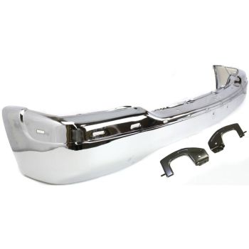 GM TRUCKS & VANS SIERRA/PU (GMC) (07 OLD STYLE) FRONT BUMPER CHROME (W/O AIR HOLE) W/ BRACKET OEM#15758072 1999-2002 PL# GM1002373