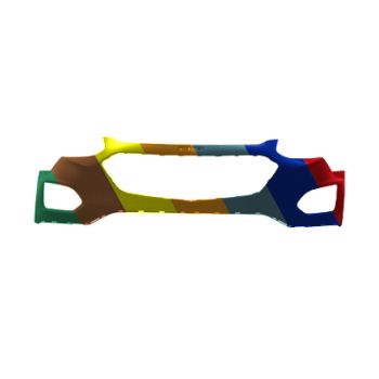 GM TRUCKS & VANS EQUINOX FRONT BUMPER COVER PRIMED (W/FOG)**CAPA** OEM#23413531 2016-2017 PL# GM1014120C