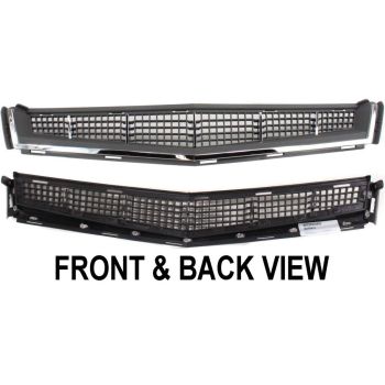 CADILLAC CTS/CTS-V WAGON FRONT BUMPER GRILLE (CHR/GREY)(CTS) OEM#25896041 2010-2011 PL# GM1036123