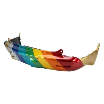 2009-2012 CHEVROLET TRAVERSE Rear Bumper Dark-Gray With Sensor Single Exhaust CAPA OEM# 20969813 PL# GM1100842C