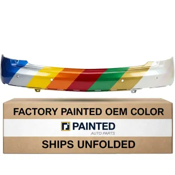 2013-2016 CADILLAC SRX Rear Bumper with Parking Sensor Blind Spot Detection and Crash Imminent Braking CAPA OEM# 22764066 PL# GM1100955C