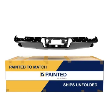 2014-2019 CHEVROLET GMC SILVERADO PU Step Bumper Face Bar Black w/corner step w/o sensor OEM# 23108140 PL# GM1102565